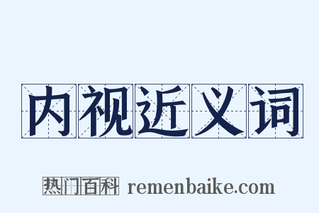 内视近义词是什么意思的图片
